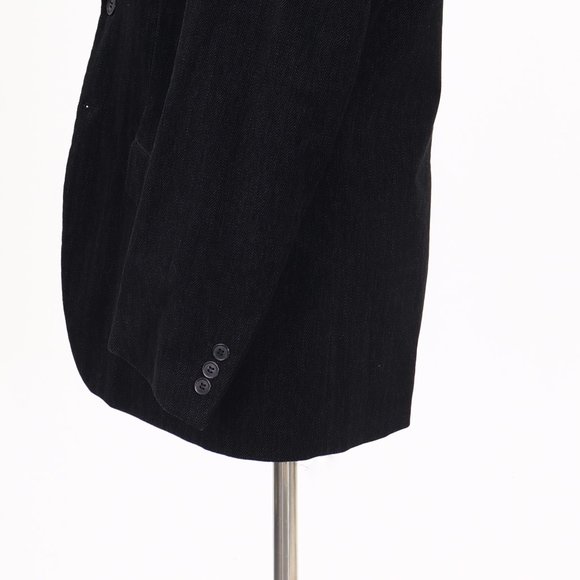 H&M 40R Black HB 2-Button Sport Coat Blazer Jacket B827 - Picture 6 of 11